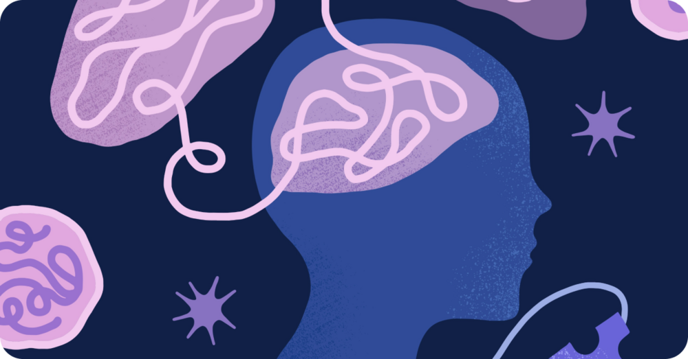 illustration of a person and a brain