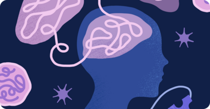 illustration of a person and a brain