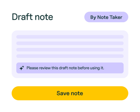 AI Note Taker modal