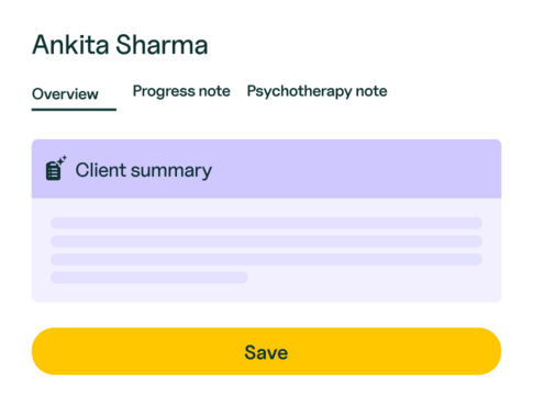 Client summaries modal