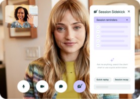 Session Sidekick telehealth conversation