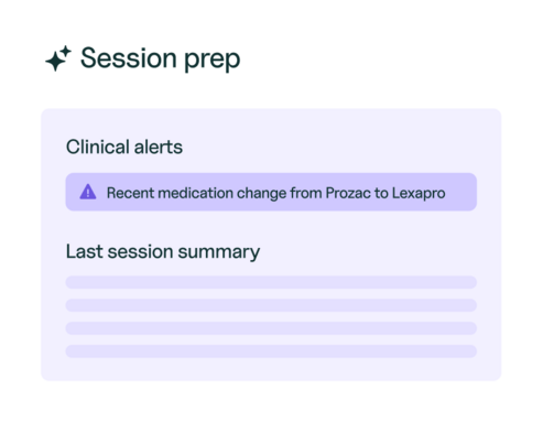 Session Prep modal