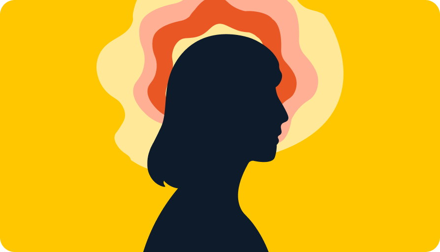 silhouette of person on colorful background determining icd 10 for psychosis