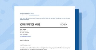 SimplePractice Therapist Rate Increase Letter Template
