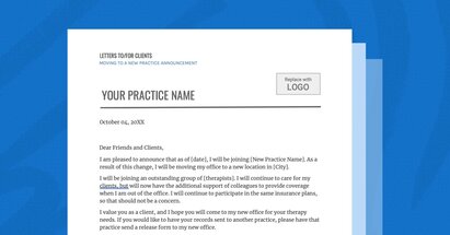 introducing a new therapist to the practice sample letter