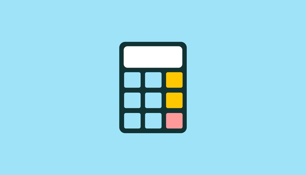 illustration of a calculator