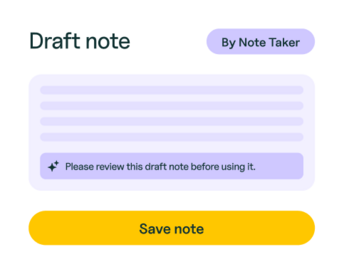 Note Taker draft note
