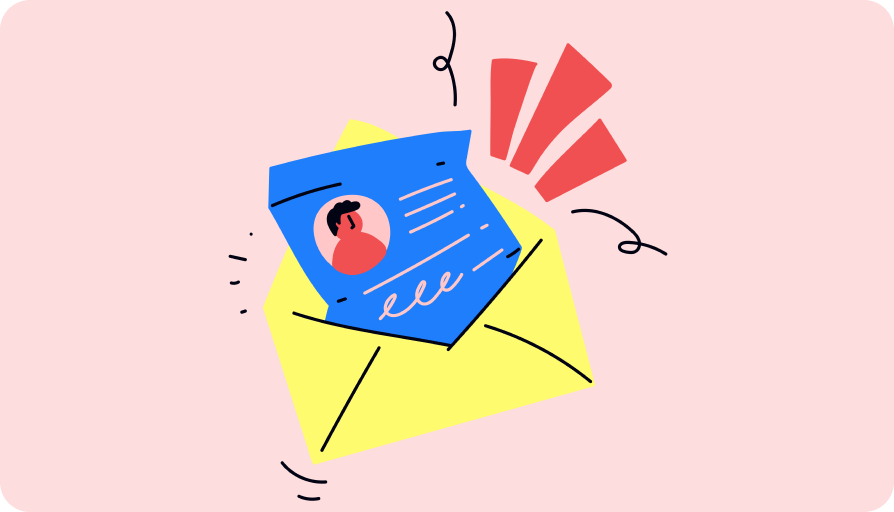 illustration showing letter to my past self template