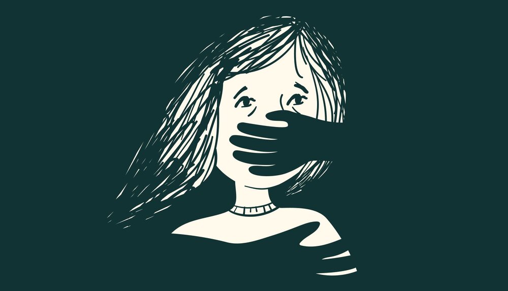 illustration depicting person and the different forms of abuse