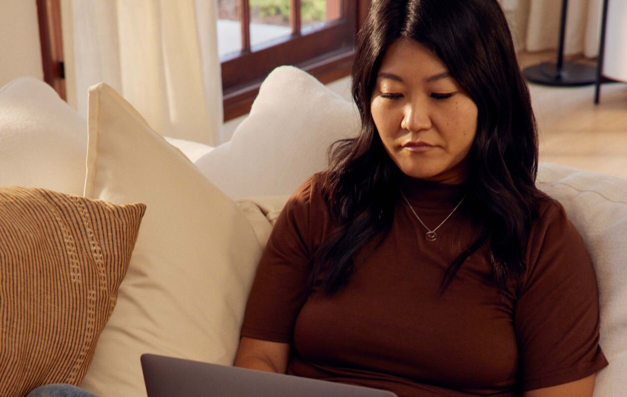 Person using laptop to do documentation