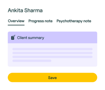 Client Summary modal