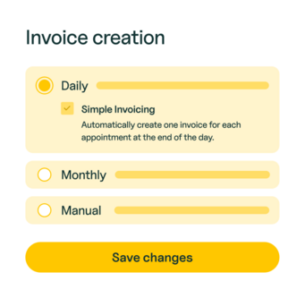 Invoice creation form