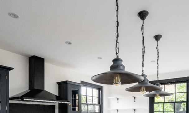 Ceiling with bulbs