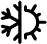 Snow and sun icon