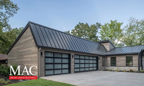 Home Exterior with MAC Metal Architecture Logo on it