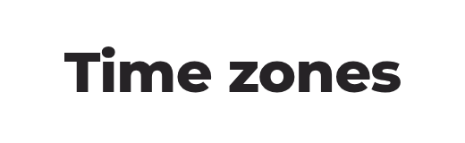 Time zones