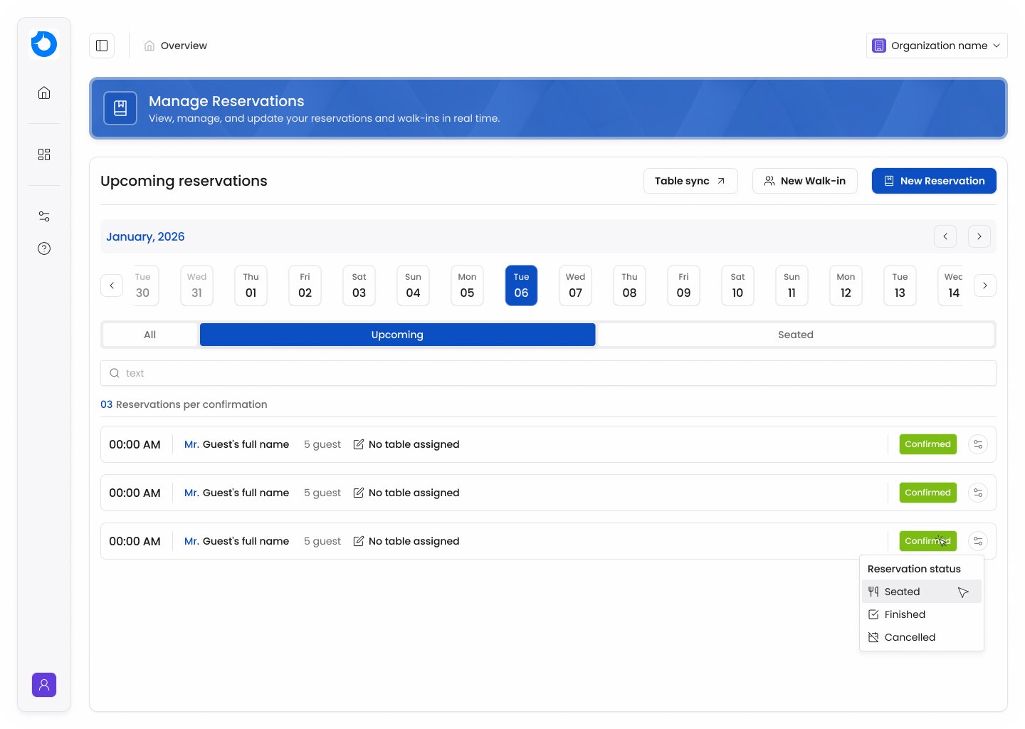 Just Reservations screenshot