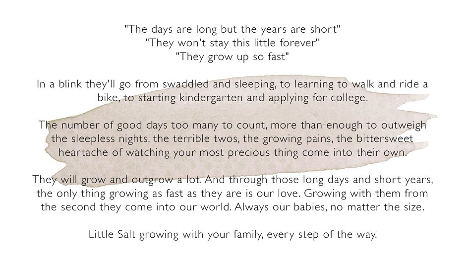 Little Salt - growing with your family every step of the way
