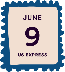June 9th stamp