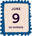 June 9th stamp