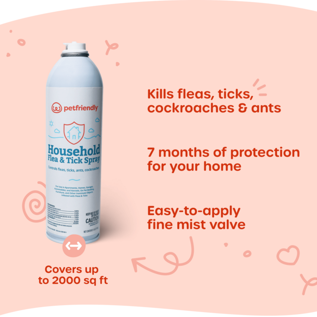 Kills fleas, ticks, cockroaches & ants, 7 months of protection for your home, Easy-to-apply fine mist valve, Covers up to 2000 sq ft