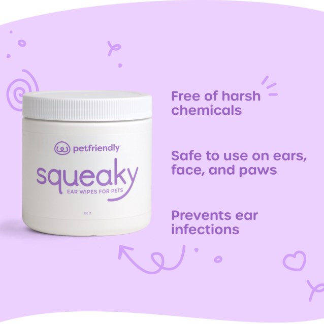 Free of harsh chemicals, safe to use on ears, face, and paws, prevents ear infections