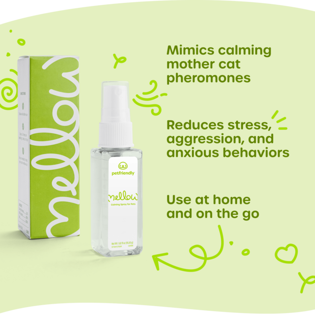 Mimics calming mother cat pheromones, Reduces stress, aggression, and anxious behaviors, and Use at home and on the go