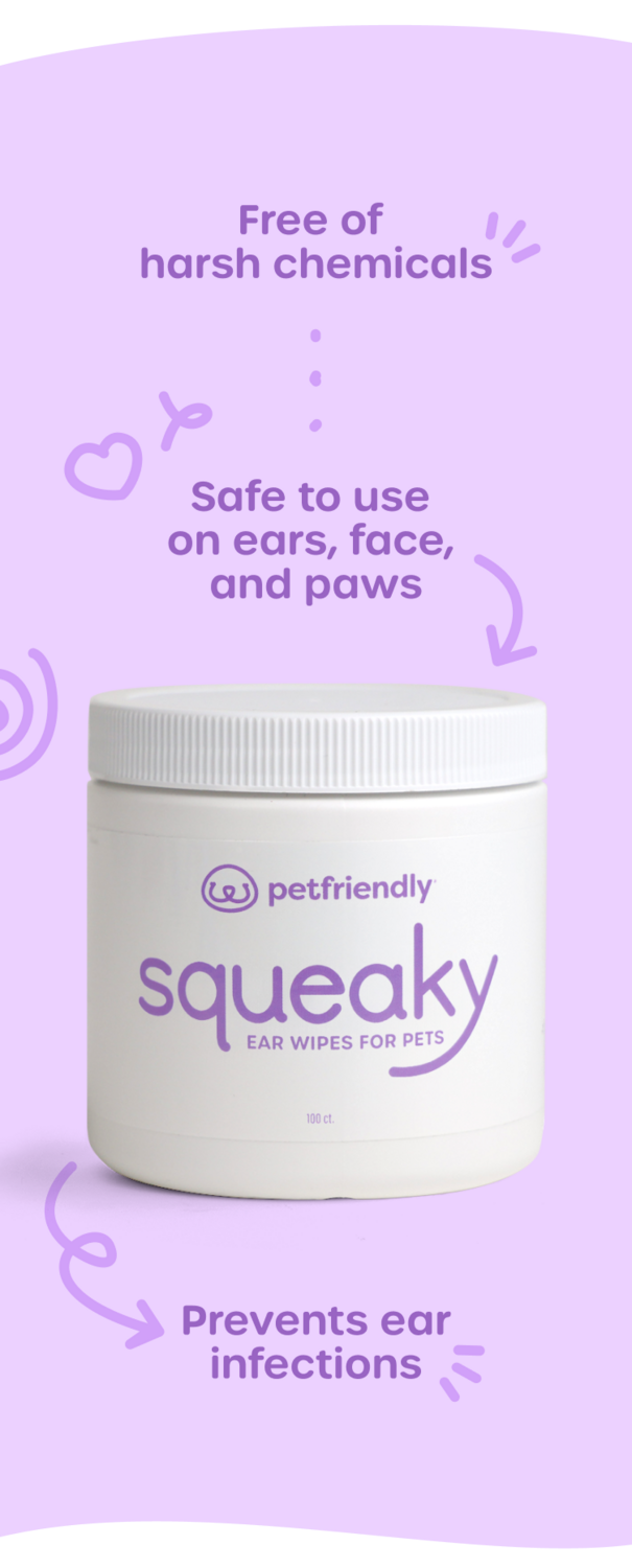 Free of harsh chemicals, safe to use on ears, face, and paws, prevents ear infections