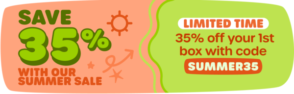 SAVE 35% WITH OUR SUMMER SALE! LIMITED TIME: 35% off your 1st box with code SUMMER35.