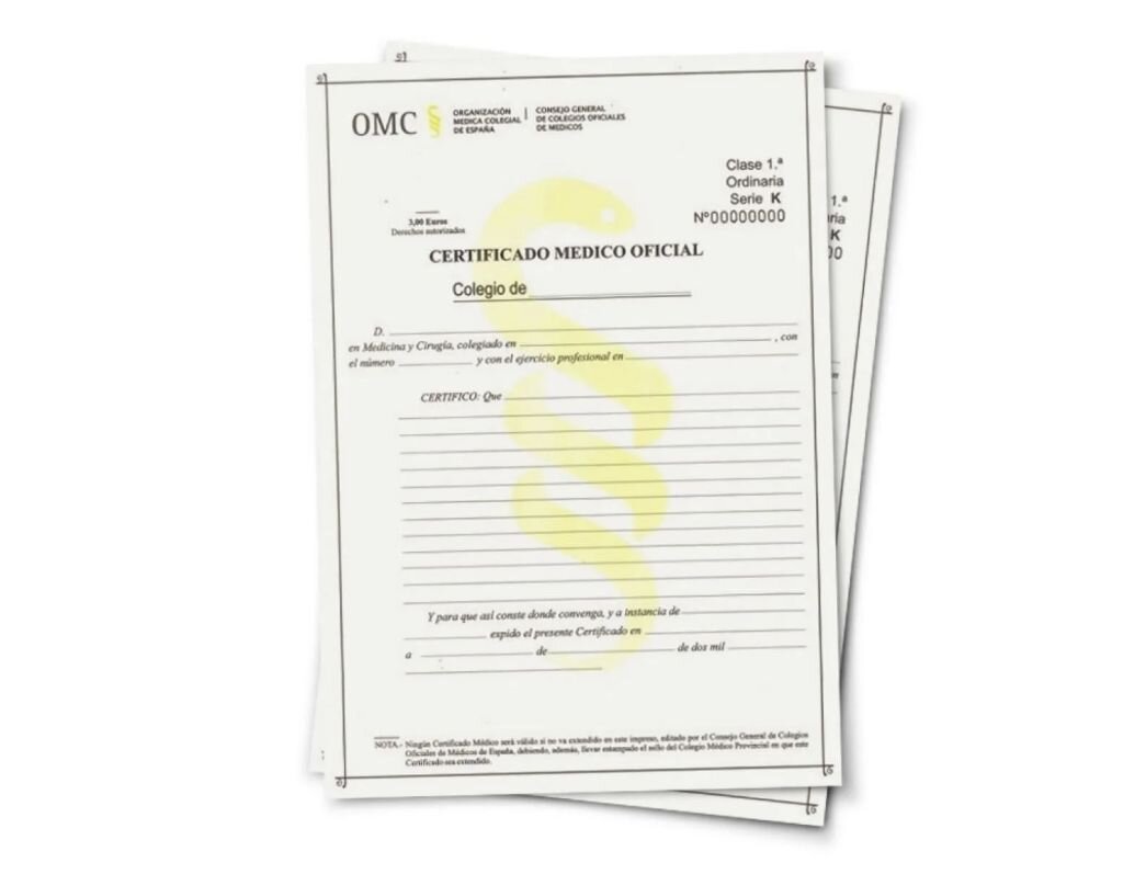 CERTIFICADOS MÉDICOS OFICIALES