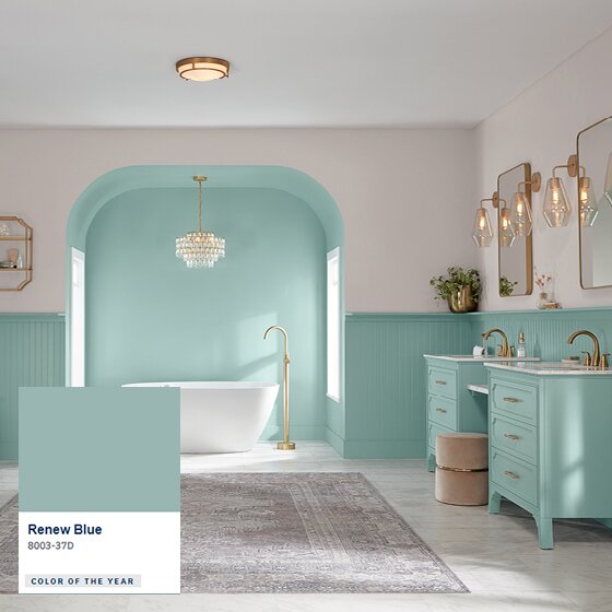 Valspar color of the year- renew blue