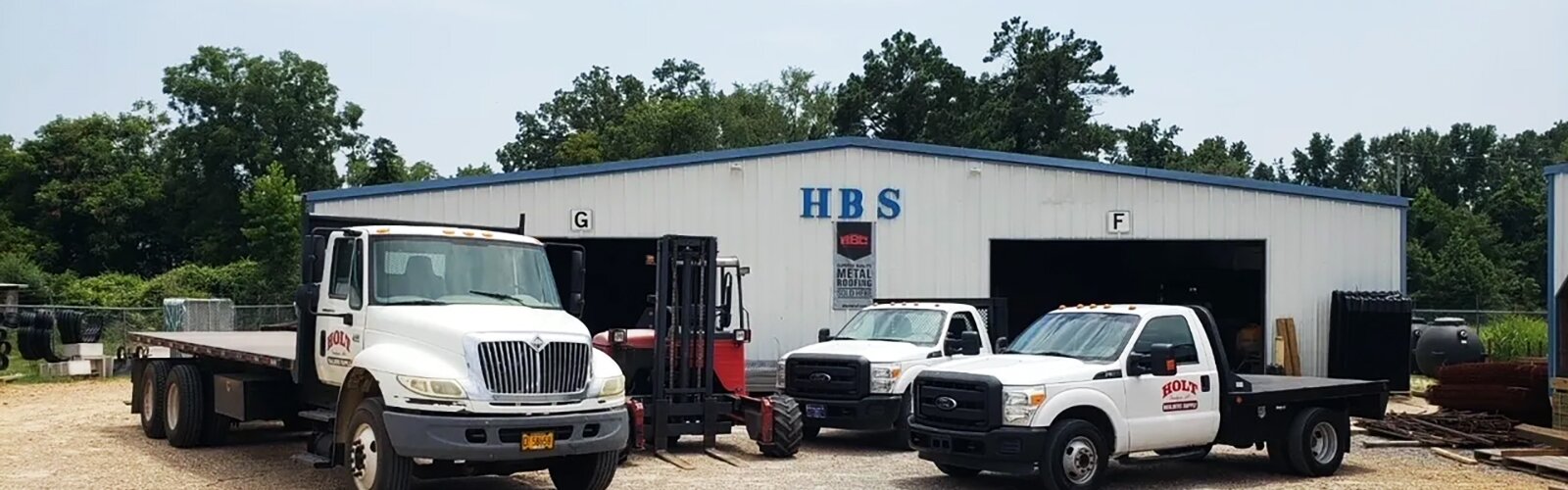 Holt Building Supply Delivery Trucks