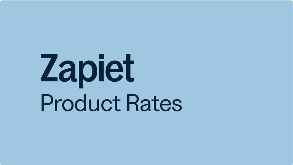 Product Rates preview