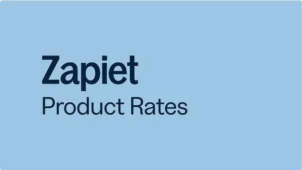 Product Rates preview
