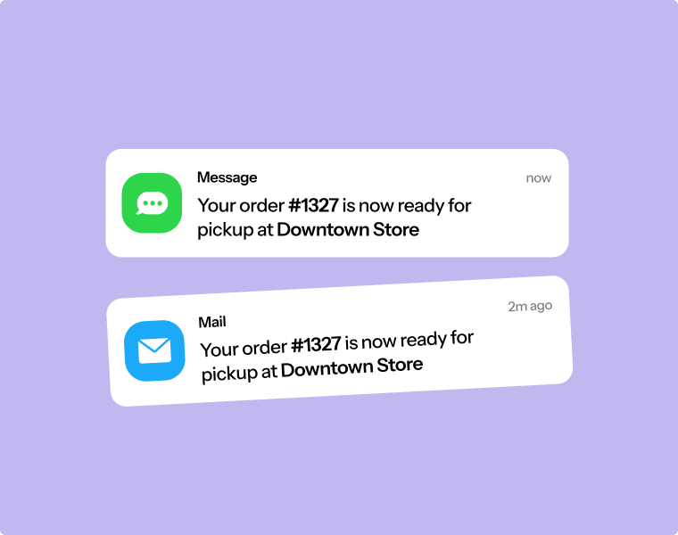 Customer notifications