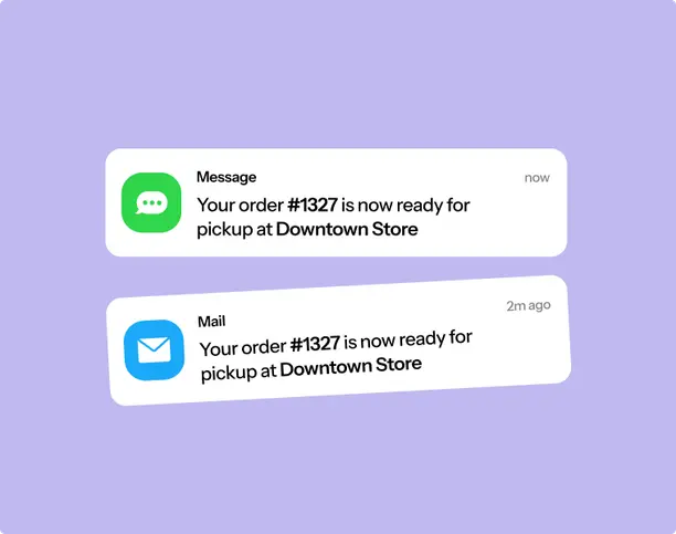 Customer notifications