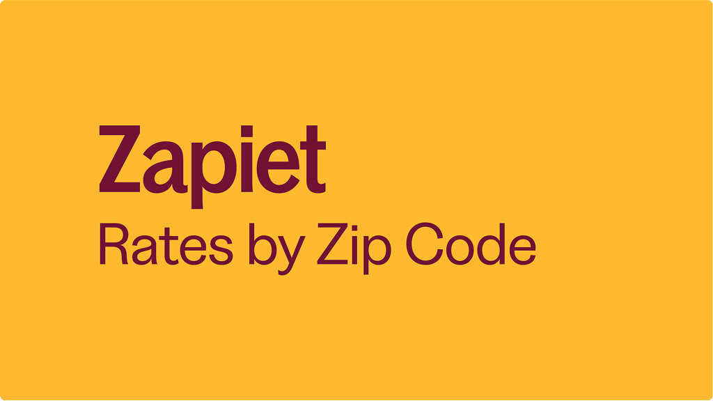 Rates by Zip Code preview