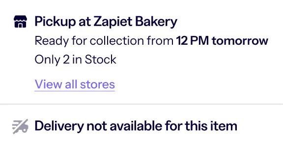 Product page widget