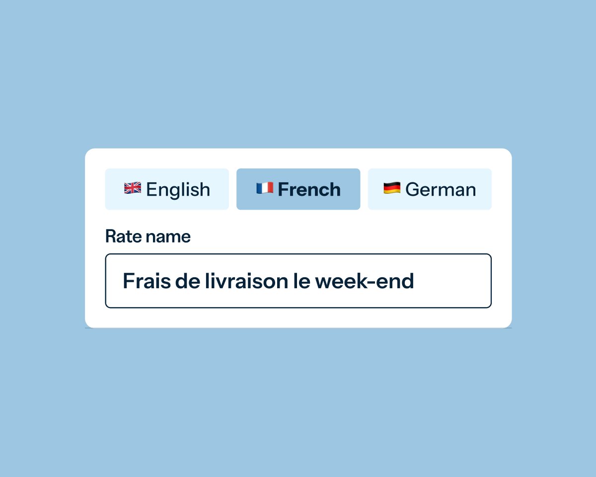 Translatable rates