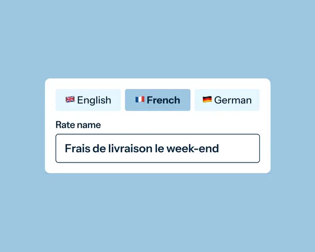 Translatable rates