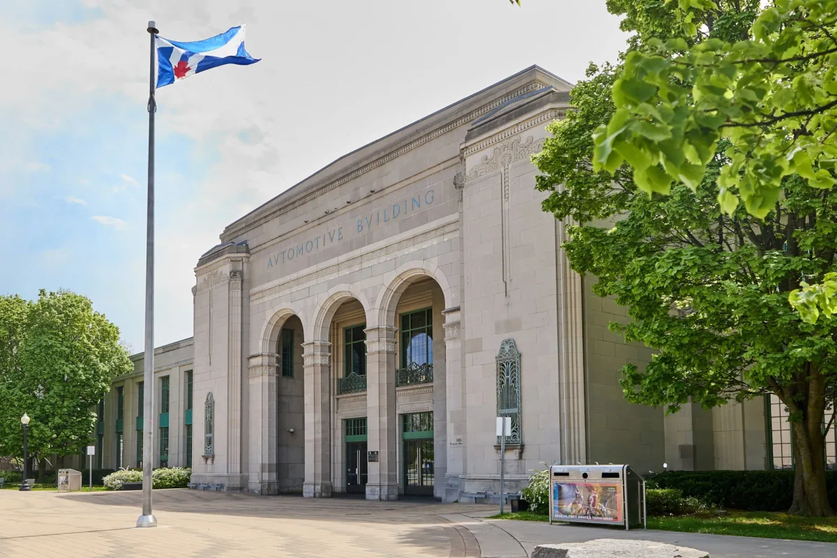 The exterior of the Automotive Building in Toronto, the venue for Shopify DotDev 2026.