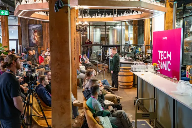 Go to Andrew Cargill, Founder & CEO, speaking at Techtonic, a flagship Shopify industry event, Toronto, 2025