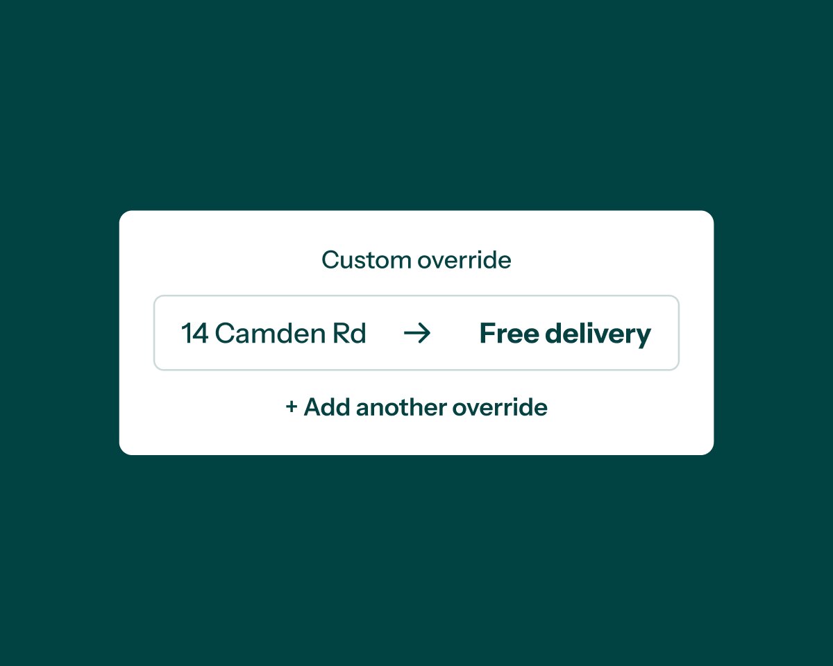 Custom delivery overrides