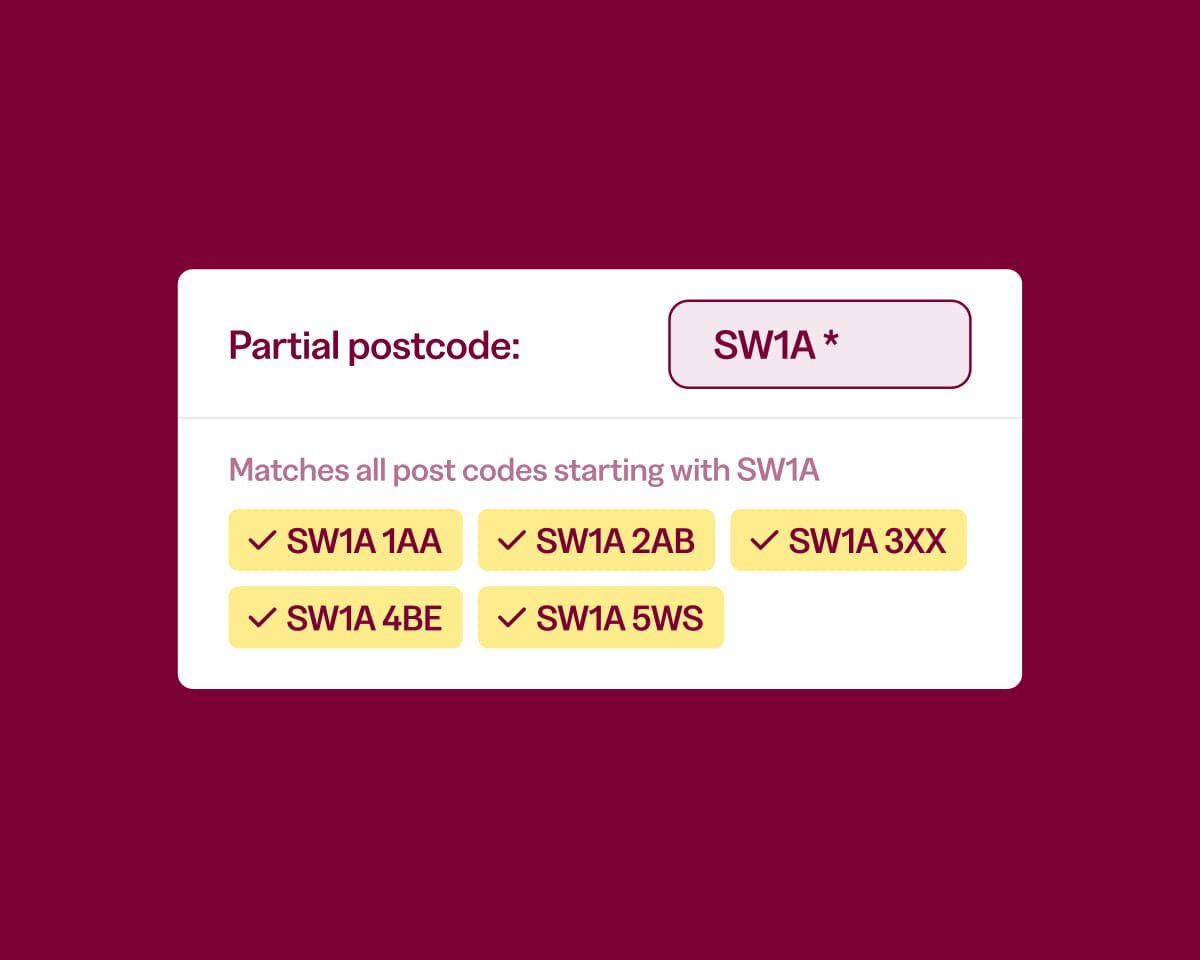 Smarter postal code matching