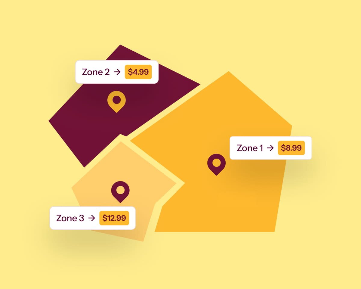 Delivery zone control