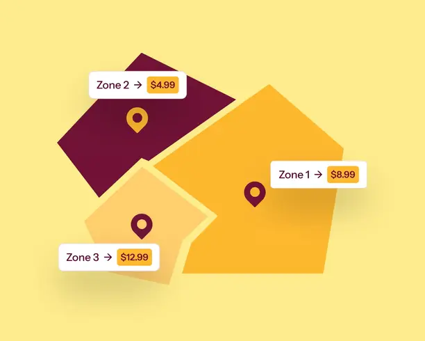 Delivery zone control