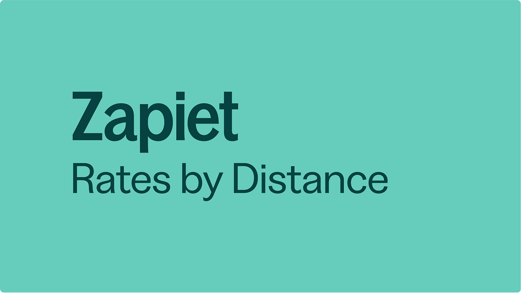 Rates by Distance preview