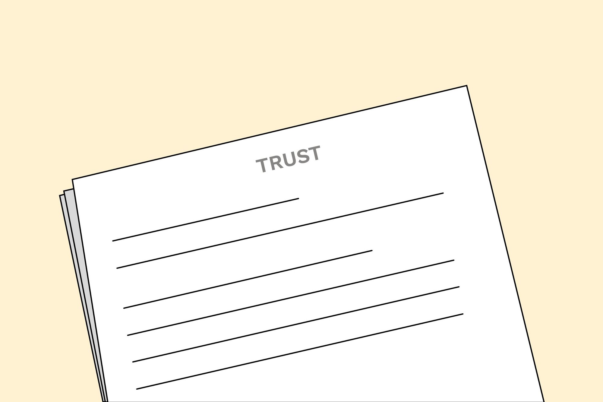 An illustration showing that trust is necessary for wealthy individuals as part of their estate planning.