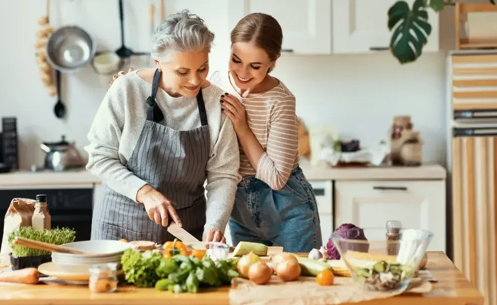 An elderly woman and her friend cook together after the friend agrees to become the executor. When selecting an executor, consider their personal qualities and capabilities.