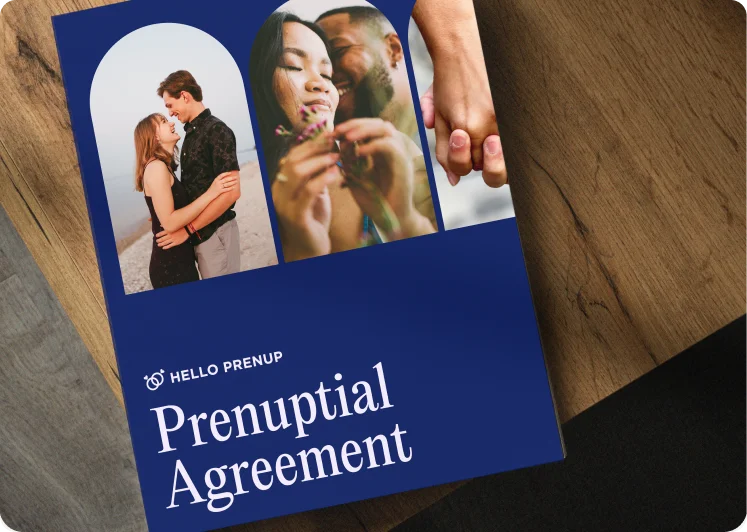 Photo of official state specific prenup